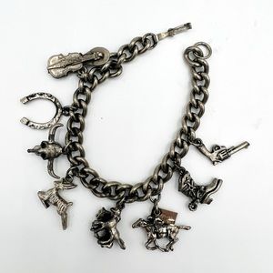 Western Theme Charm Bracelet